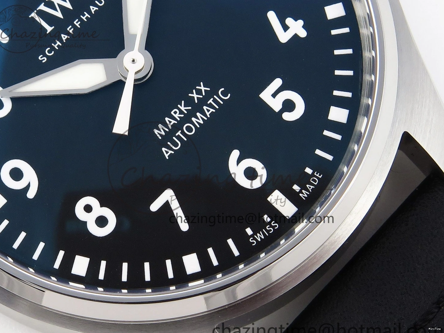 MIROTIME 0210 Pilot Mark XX IW328201 ZF 1:1 Best Edition Black Dial on Black Leather Strap A Affordable 7028